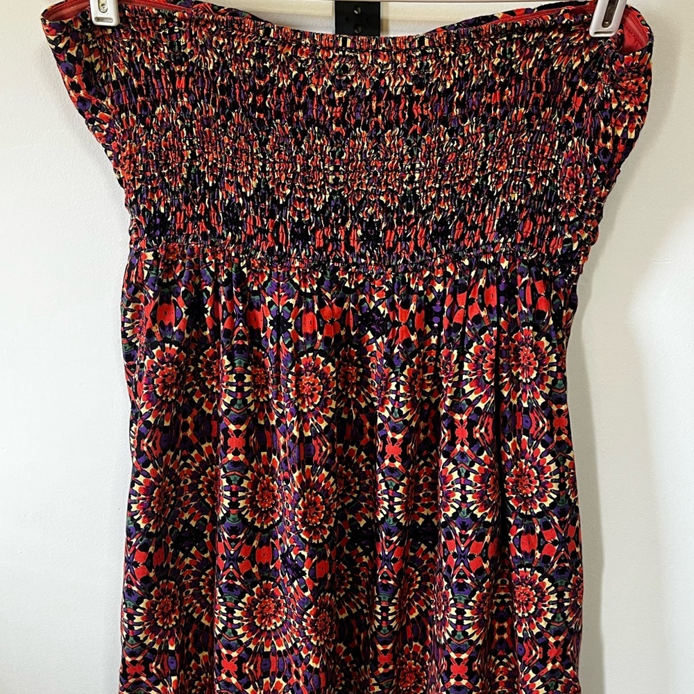 NWT Band of Gypsies Strapless Tie Dy Top Sz Large - Picture 5 of 8
